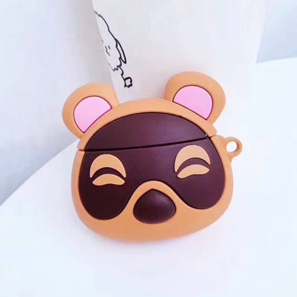 Animal Crossing Tom Nook Leaf Case AIRPODS 1 2 3D - Picture 6 of 6